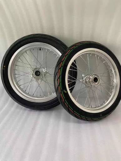 Chrome super moto wheels